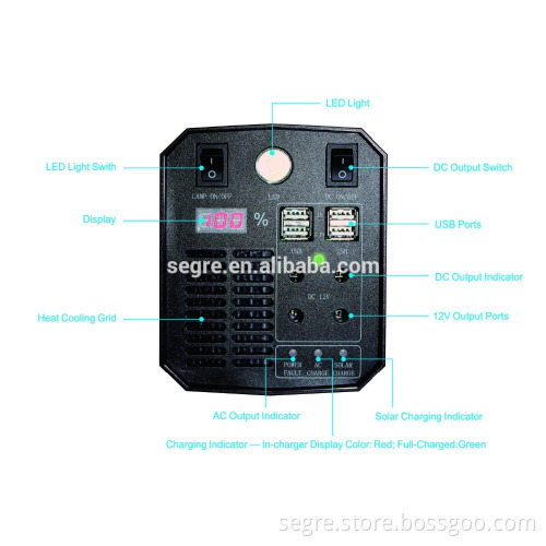 Hot sales UPS 500W solar hybrid inverter system pure sine wave inverter solar charge input system